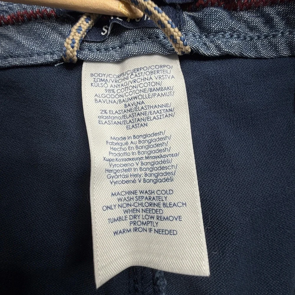 Chaps Cargo Shorts Men 38 Navy Blue Stretch Comfort Waistband New With Tags